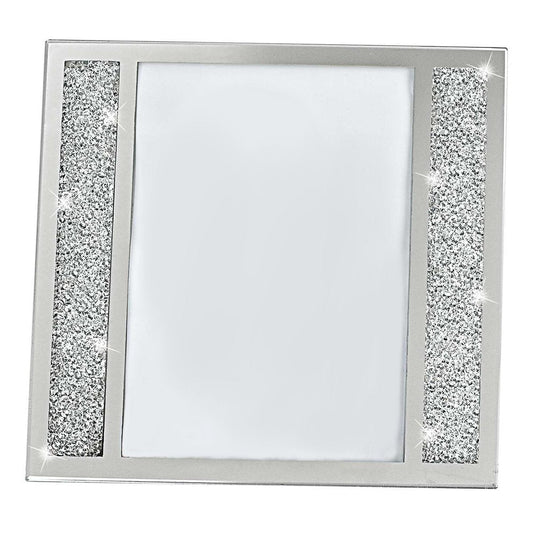 5" x 7" Silver Crystal Tabletop Picture Frame HomeRoots