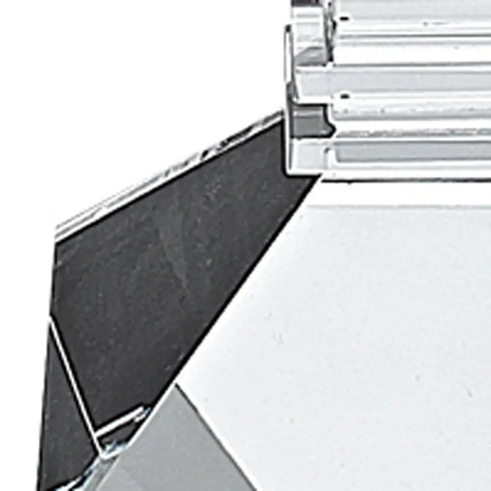 Set of Two Clear Crystal Tabletop Candle Holders HomeRoots