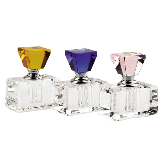 3" Clear Crystal Decorative Bottle Tabletop Sculpture HomeRoots