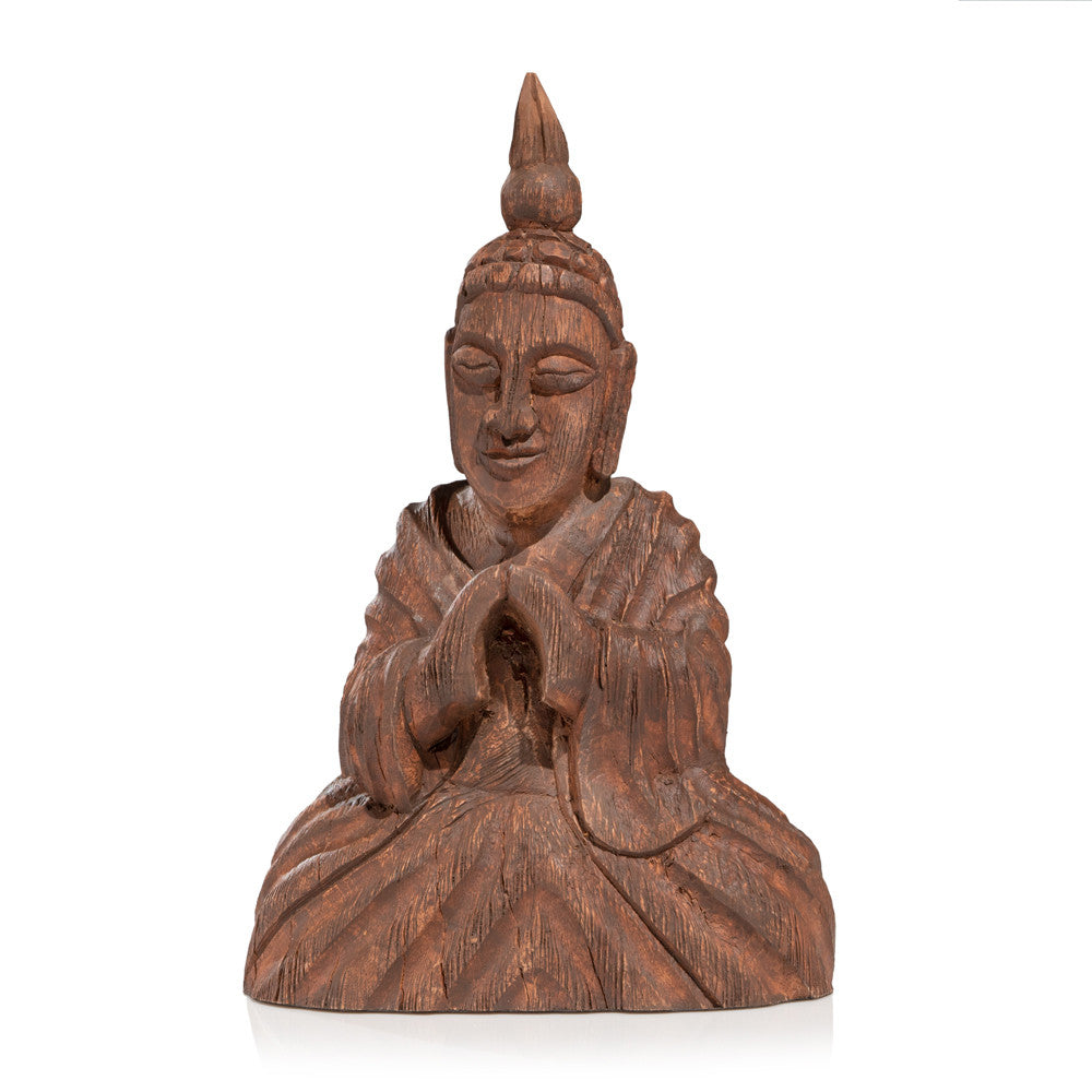13" X 4" Brown Wood Wall Decor — view 1