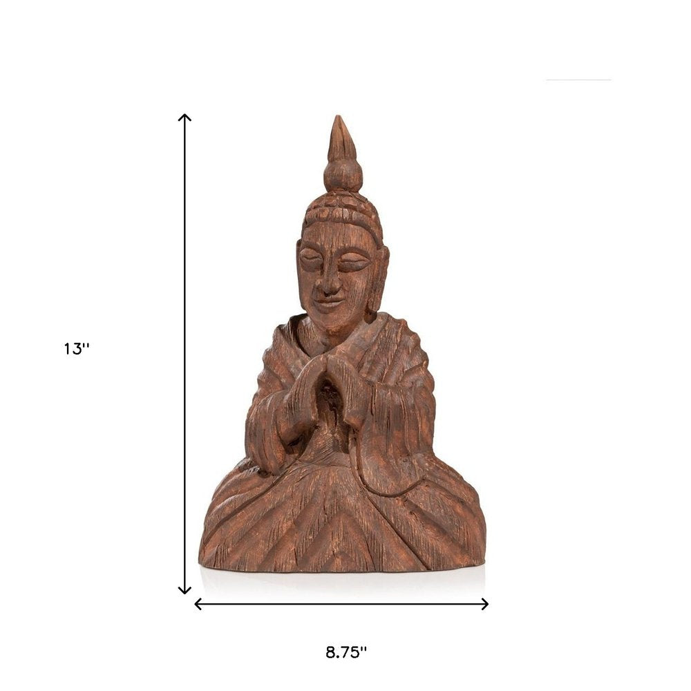 13" X 4" Brown Wood Wall Decor — view 2