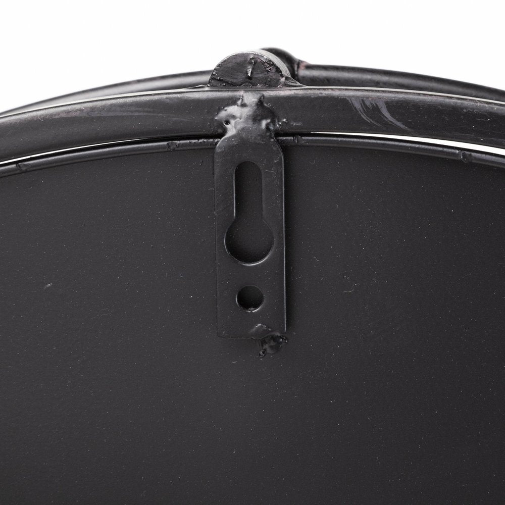 24" Silver Round Metal Indoor Outdoor Tray With Handles HomeRoots