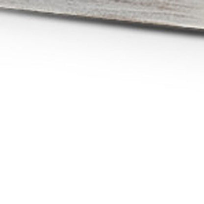 35" White and Natural Wood Indoor Outdoor Tray With Handles HomeRoots