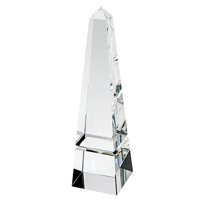 11" Clear Crystal Obelisk Statue HomeRoots