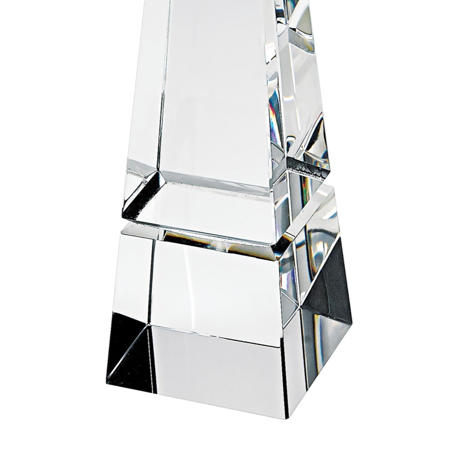 11" Clear Crystal Obelisk Statue HomeRoots