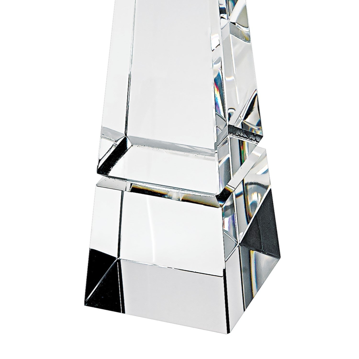 11" Clear Crystal Obelisk Statue HomeRoots