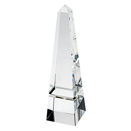 12" Clear Crystal Obelisk Statue HomeRoots