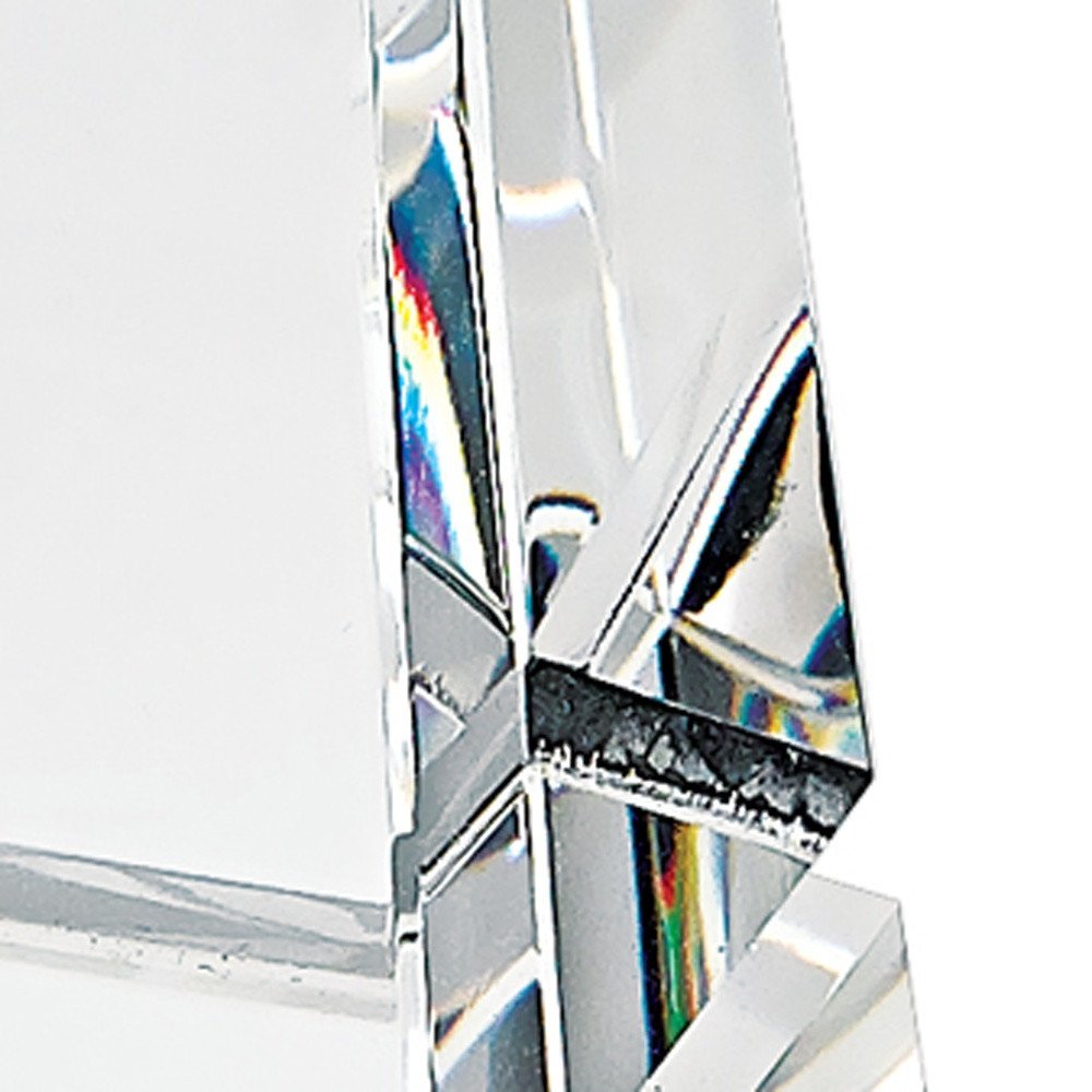 12" Clear Crystal Obelisk Statue HomeRoots