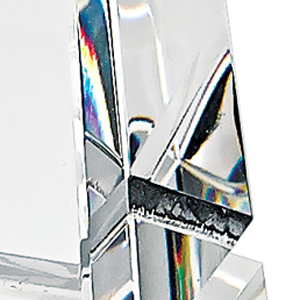 12" Clear Crystal Obelisk Statue HomeRoots