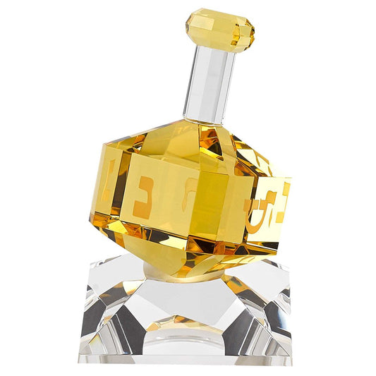 4" Amber Crystal Statue HomeRoots
