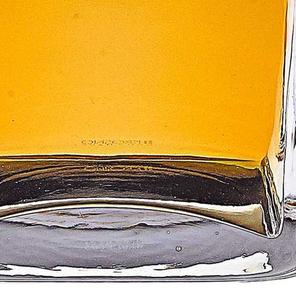 Clear Crystal Glass Squared Shape Stemless Decanter HomeRoots