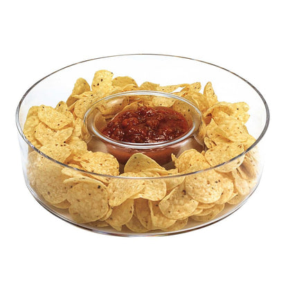 Mouth Blown European Crystal Chip N Dip HomeRoots