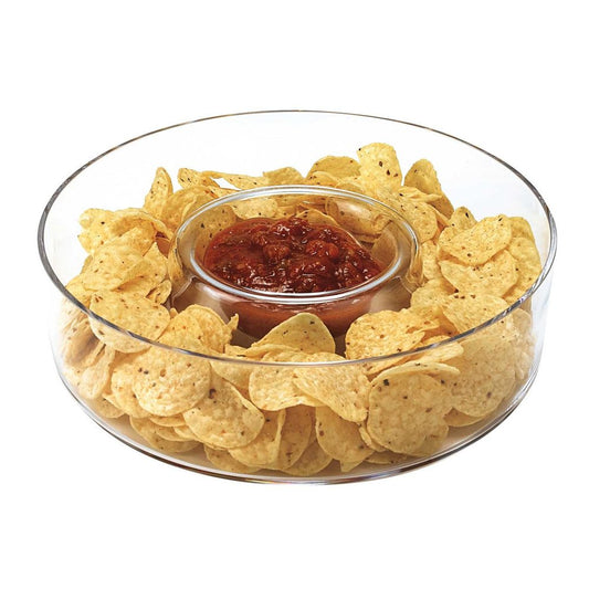 Mouth Blown European Crystal Chip N Dip HomeRoots