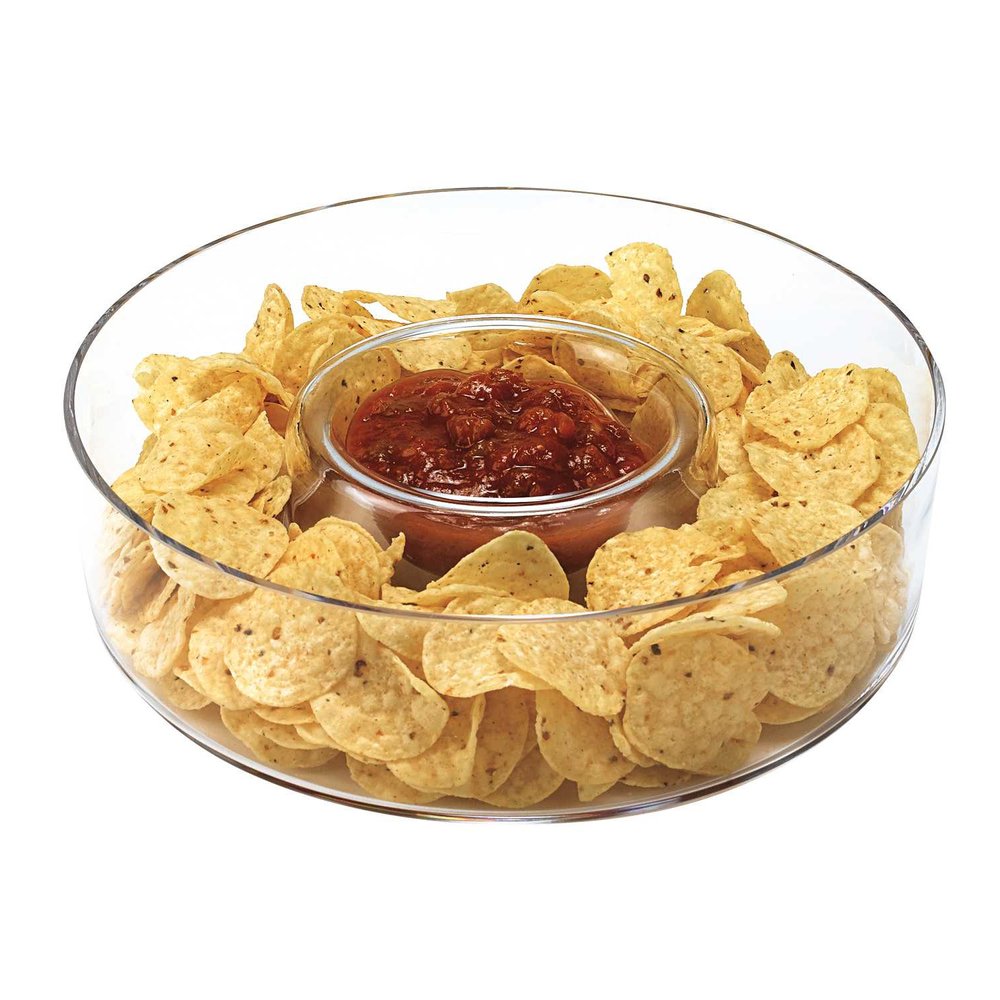 Mouth Blown European Crystal Chip N Dip HomeRoots