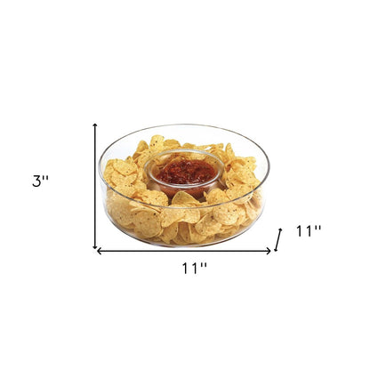 Mouth Blown European Crystal Chip N Dip HomeRoots