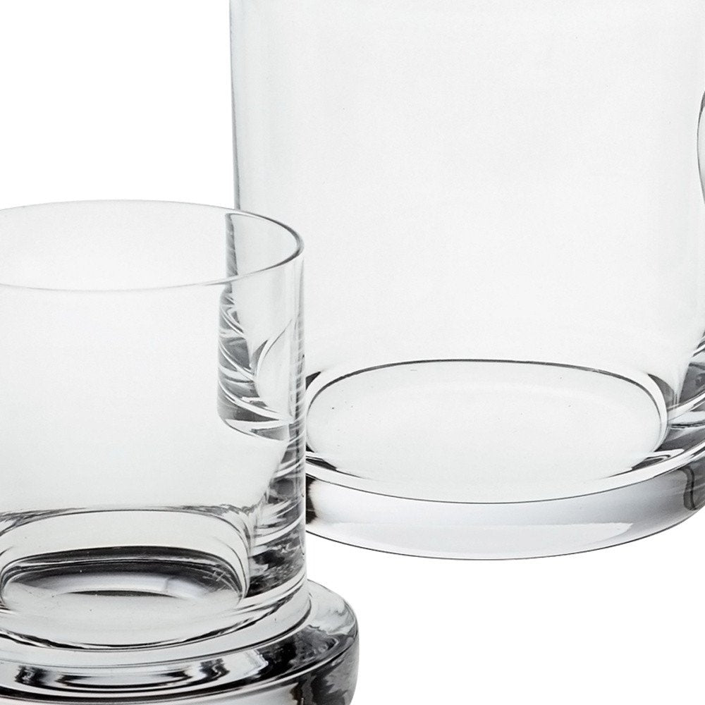8 Mouth Blown Glass 2 Pc Bedside Or Desktop Carafe Set  24 Oz HomeRoots