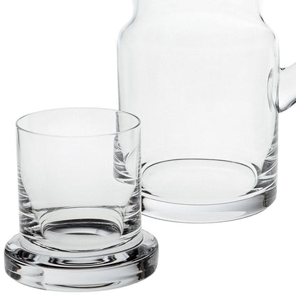 8 Mouth Blown Glass 2 Pc Bedside Or Desktop Carafe Set  24 Oz HomeRoots