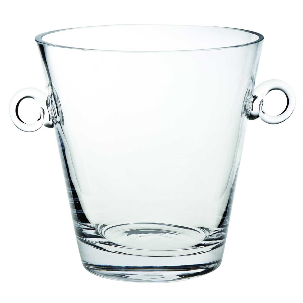 8 Mouth Blown European Glass Ice Bucket Or Cooler HomeRoots
