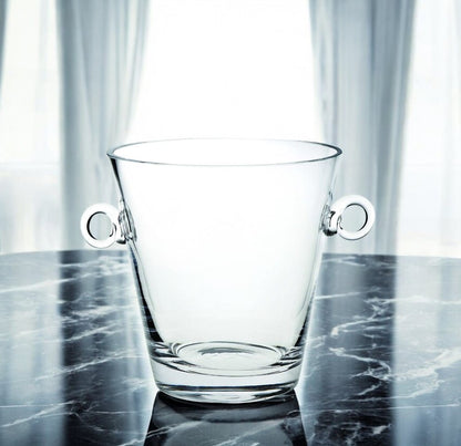 8 Mouth Blown European Glass Ice Bucket Or Cooler HomeRoots