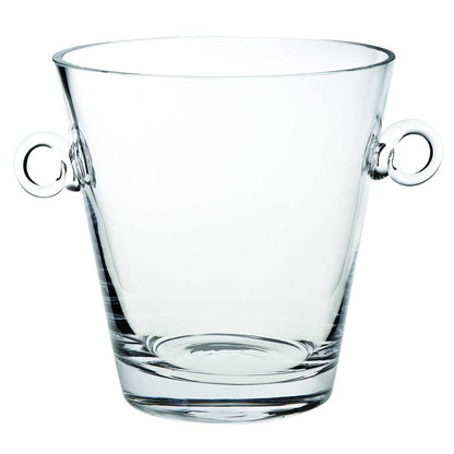 9" Clear Mouth Blown Crystal Ice Bucket HomeRoots