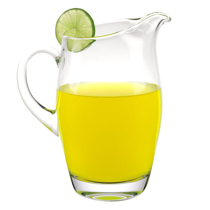 9 Mouth Blown Crystal Barrel Water   Juice Or Iced Tea Pitcher  54 Oz HomeRoots