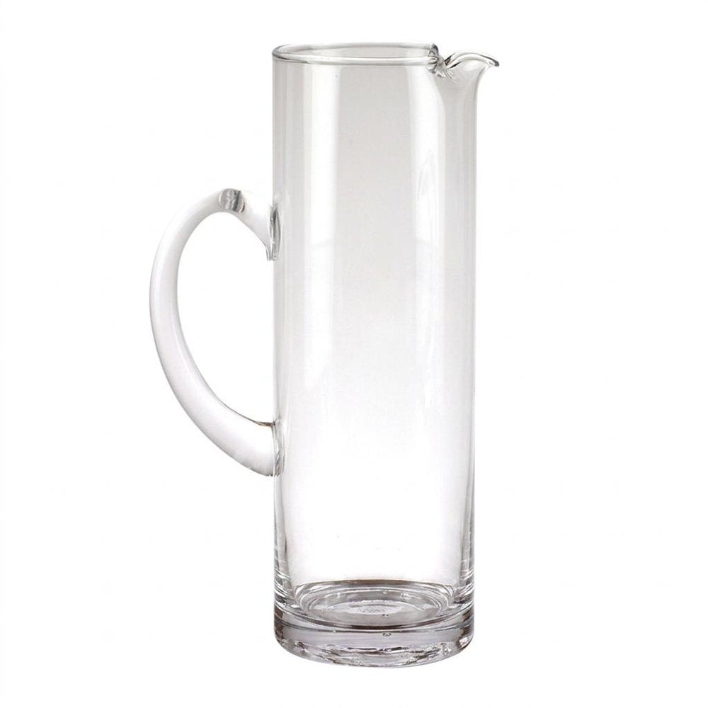 12" Clear Mouth Blown Lead Free Crystal Glass Pitcher HomeRoots
