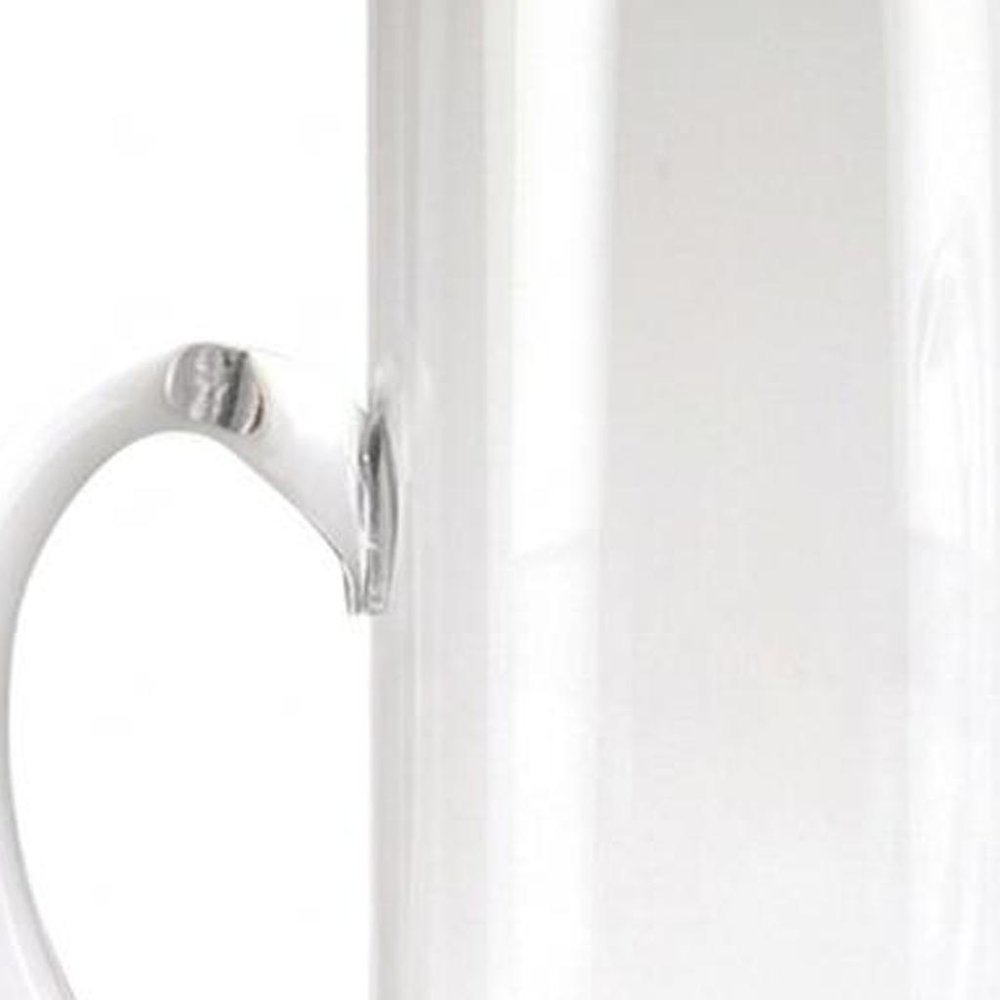10" Clear Mouth Blown Lead Free Crystal Glass Pitcher HomeRoots