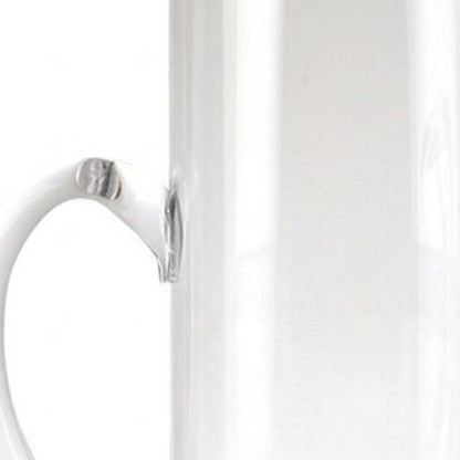 10" Clear Mouth Blown Lead Free Crystal Glass Pitcher HomeRoots