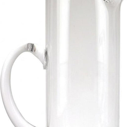 10" Clear Mouth Blown Lead Free Crystal Glass Pitcher HomeRoots