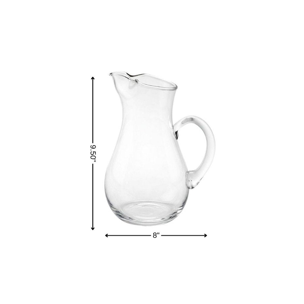Mouth Blown Ice Tea  Martini Or Water Glass Pitcher  36 Oz HomeRoots