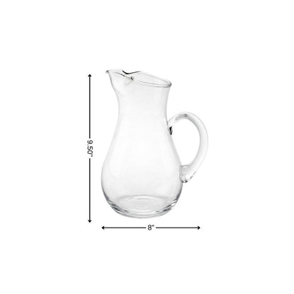 Mouth Blown Ice Tea  Martini Or Water Glass Pitcher  36 Oz HomeRoots