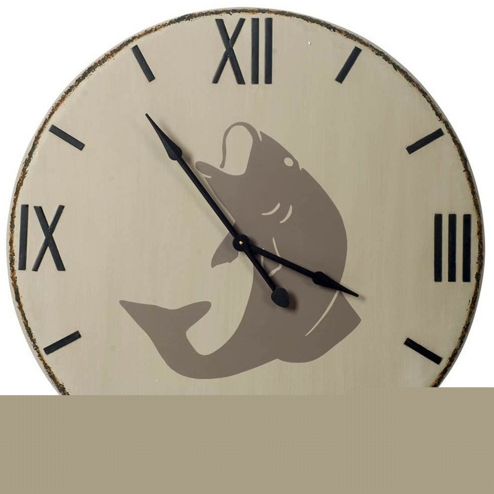 3" Circle Black Wood Analog Wall Clock HomeRoots