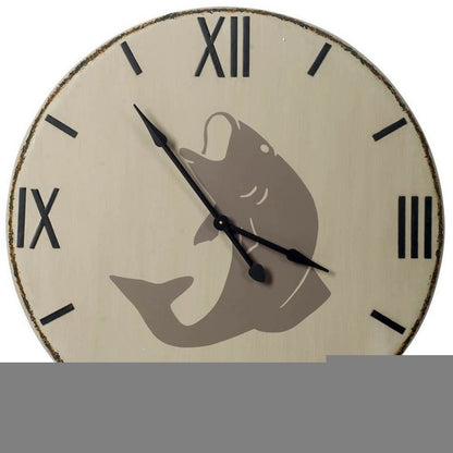 3" Circle Black Wood Analog Wall Clock HomeRoots