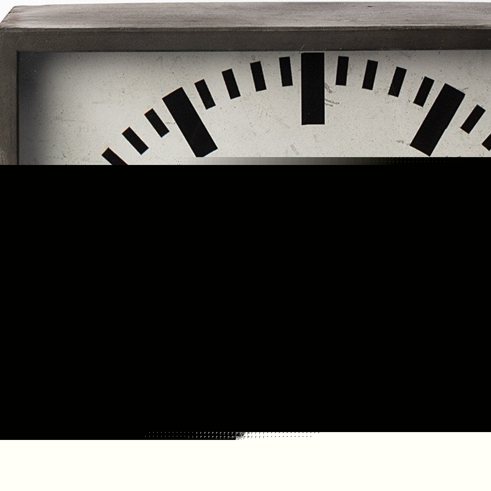 18" Gray Polyresin Table Clock HomeRoots