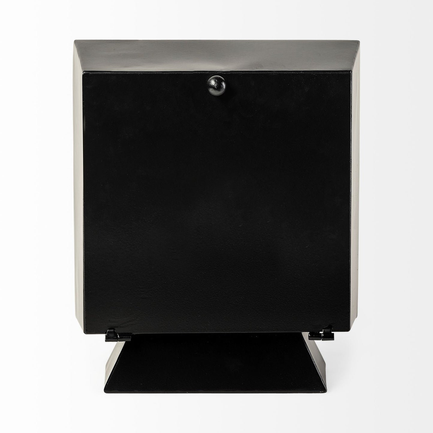 Black Metal Square Desk  Table Clock