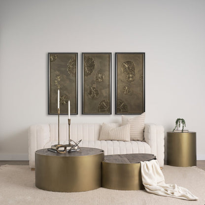 Brown Wood Round Nested Coffee Tables HomeRoots