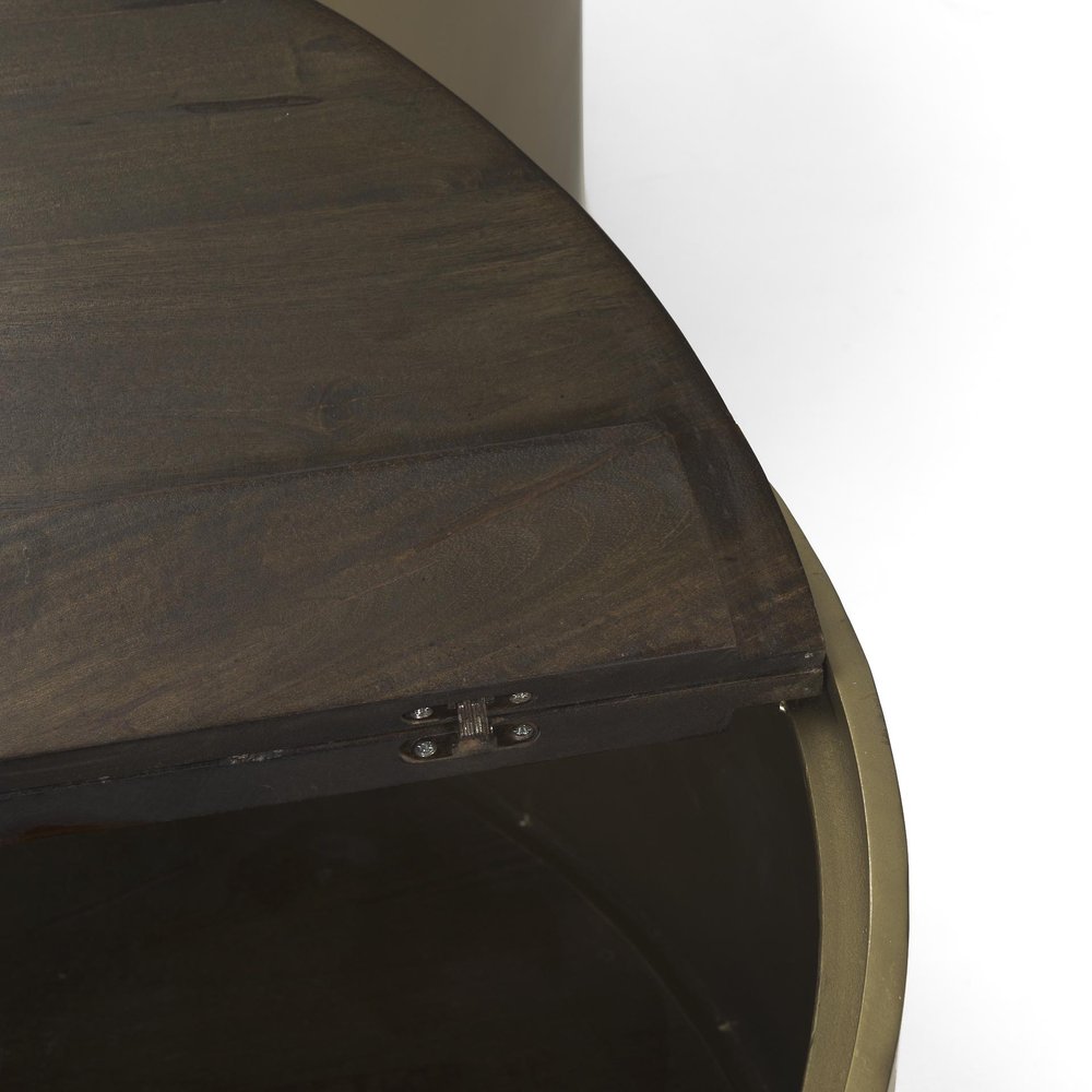 Brown Wood Round Nested Coffee Tables HomeRoots