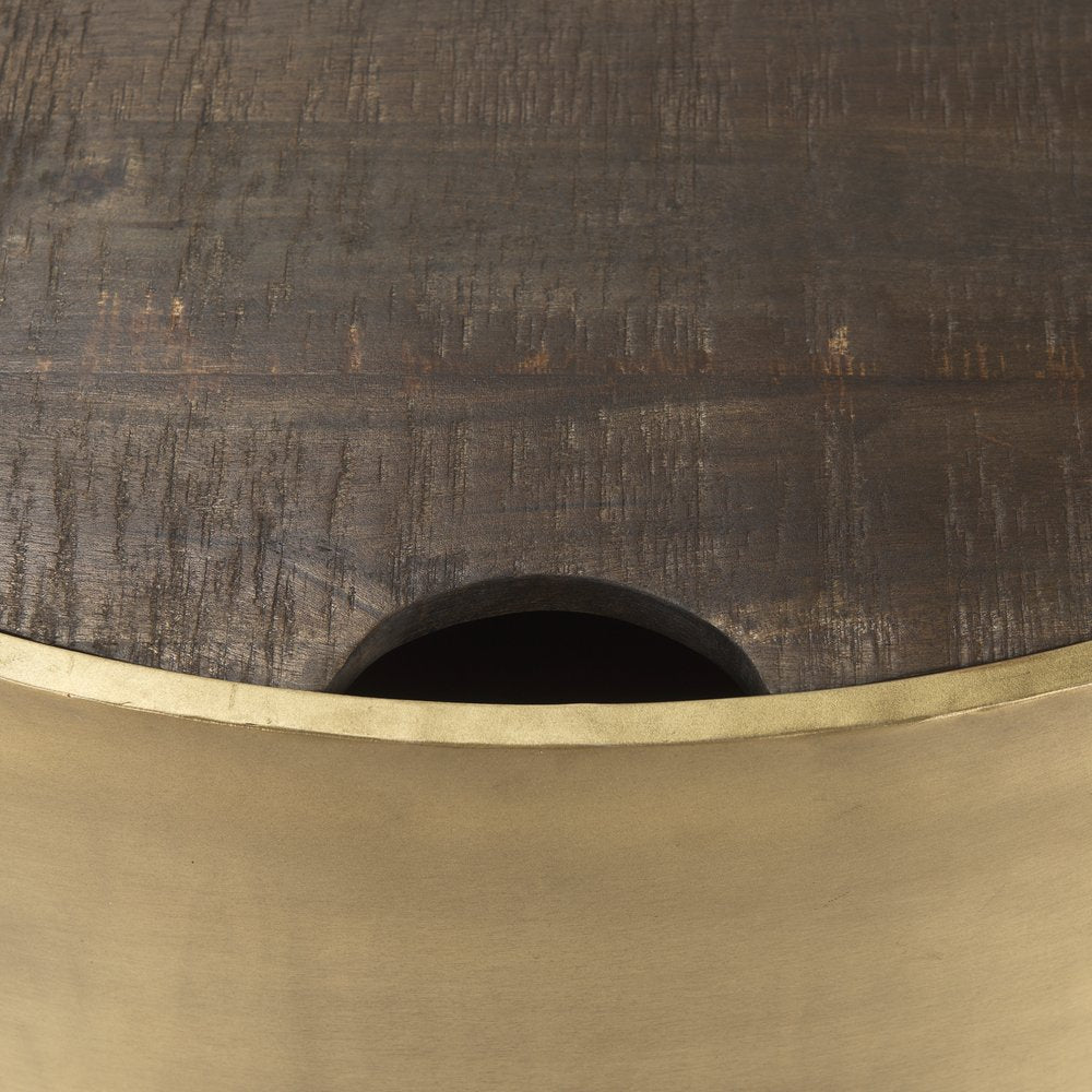 Brown Wood Round Nested Coffee Tables HomeRoots