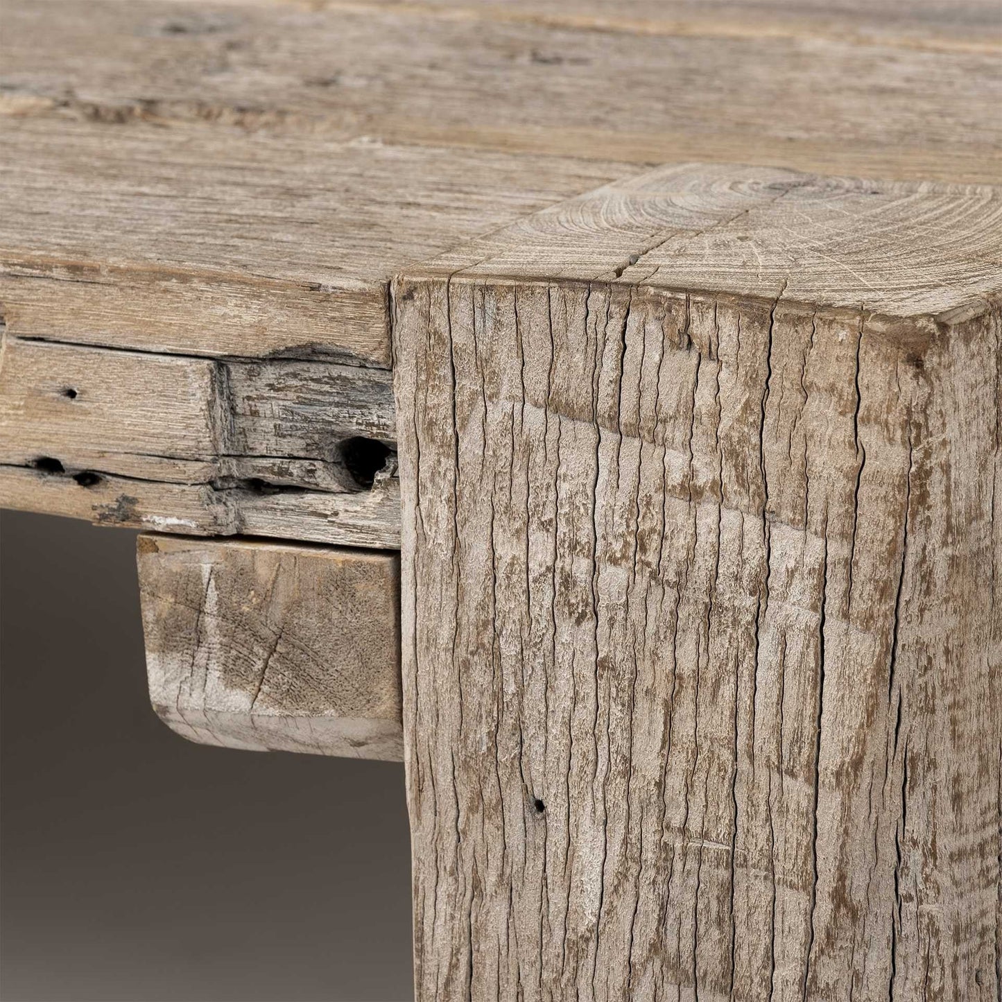 48" Natural Wood Distressed Coffee Table HomeRoots