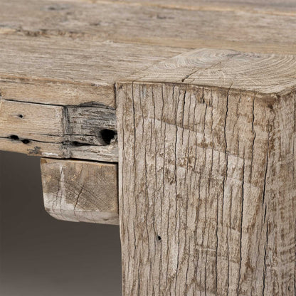 48" Natural Wood Distressed Coffee Table HomeRoots