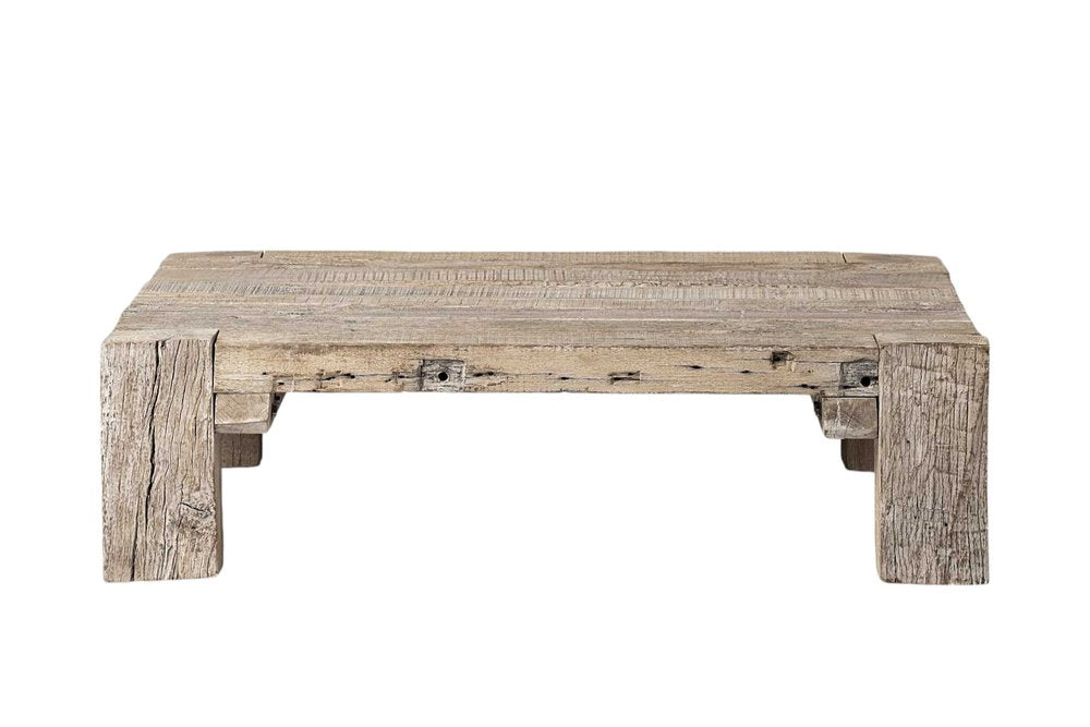 48" Natural Wood Distressed Coffee Table HomeRoots