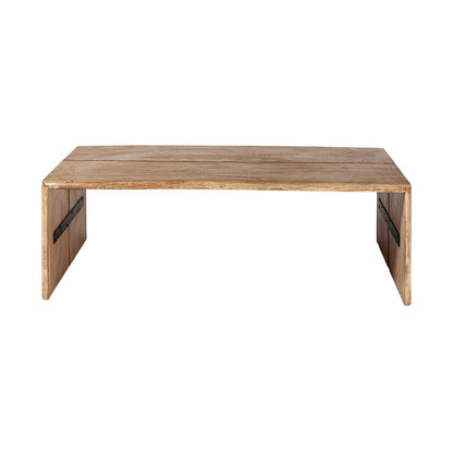 48" Brown Solid Wood Coffee Table HomeRoots