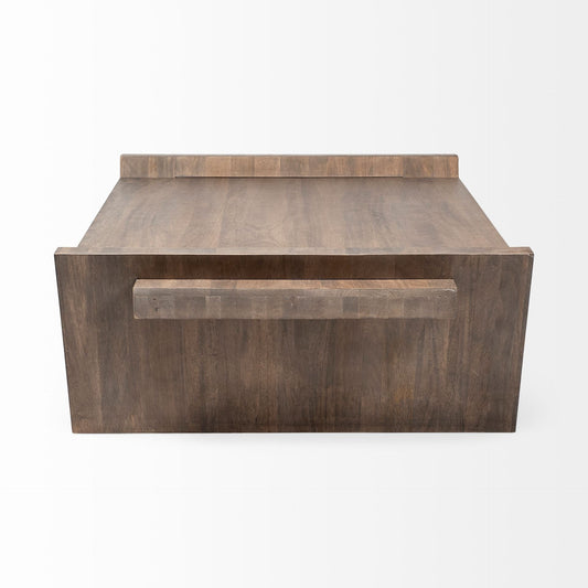 59" Brown Wood Coffee Table HomeRoots