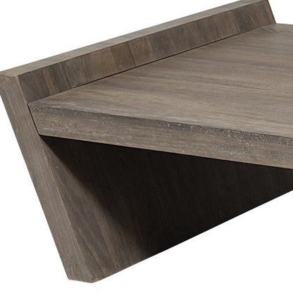 59" Brown Wood Coffee Table HomeRoots