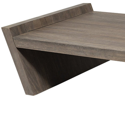 59" Brown Wood Coffee Table HomeRoots