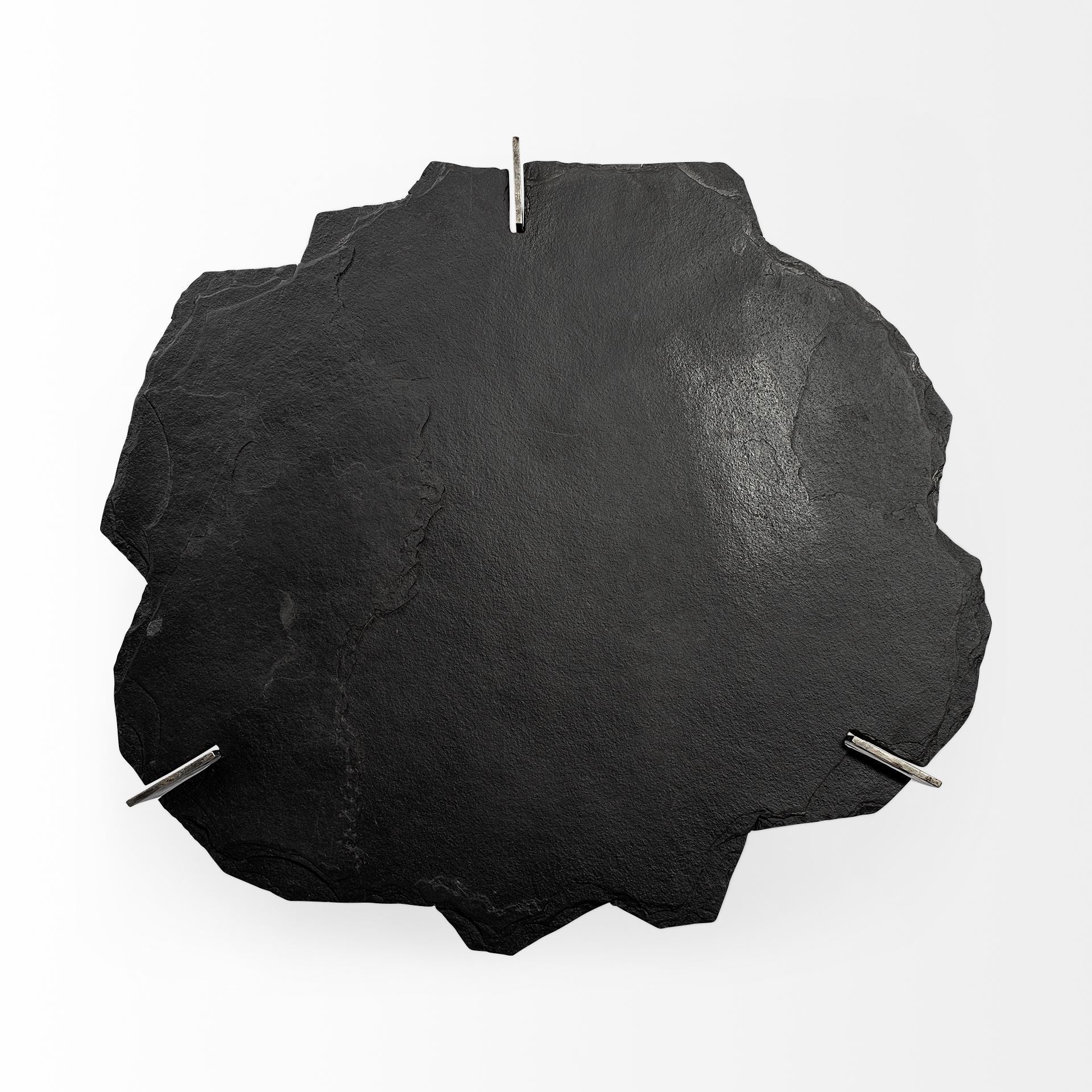 40" Black and Gold Stone and Iron Free Form Distressed Coffee Table HomeRoots