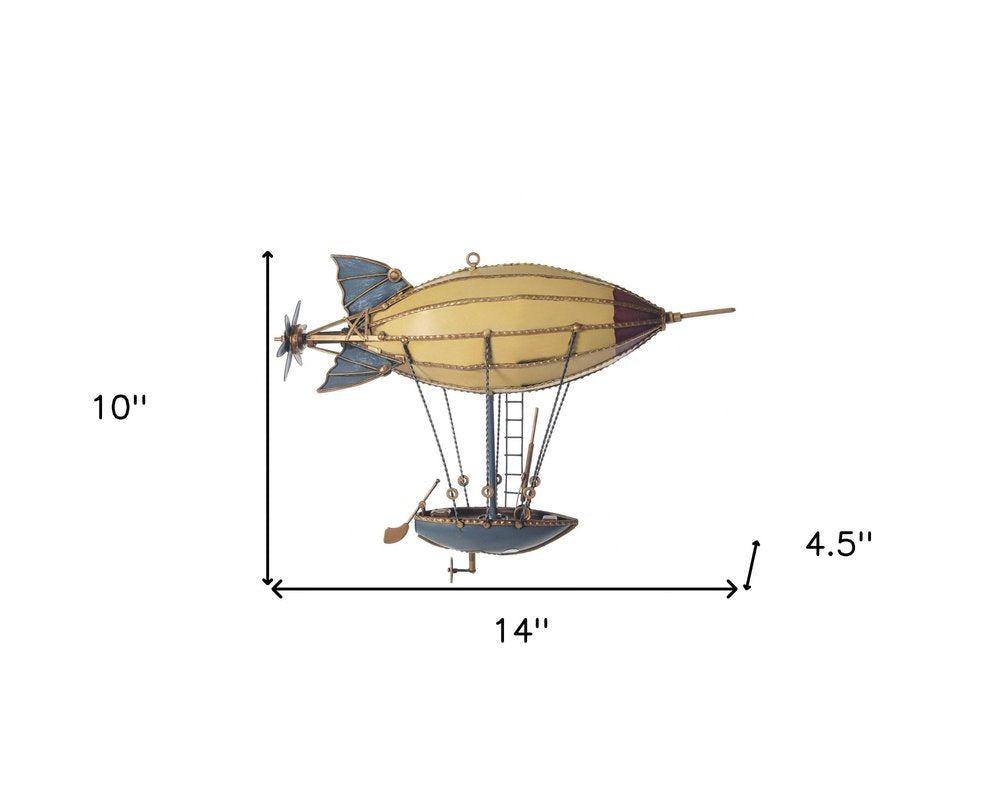Steampunk Airship Metal Model HomeRoots