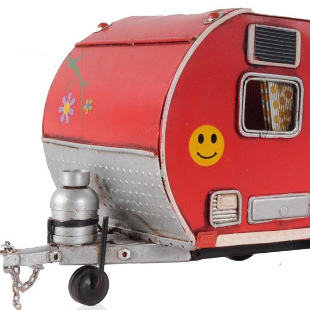 Red Camper Trailer Model Tissue Holder — view 4