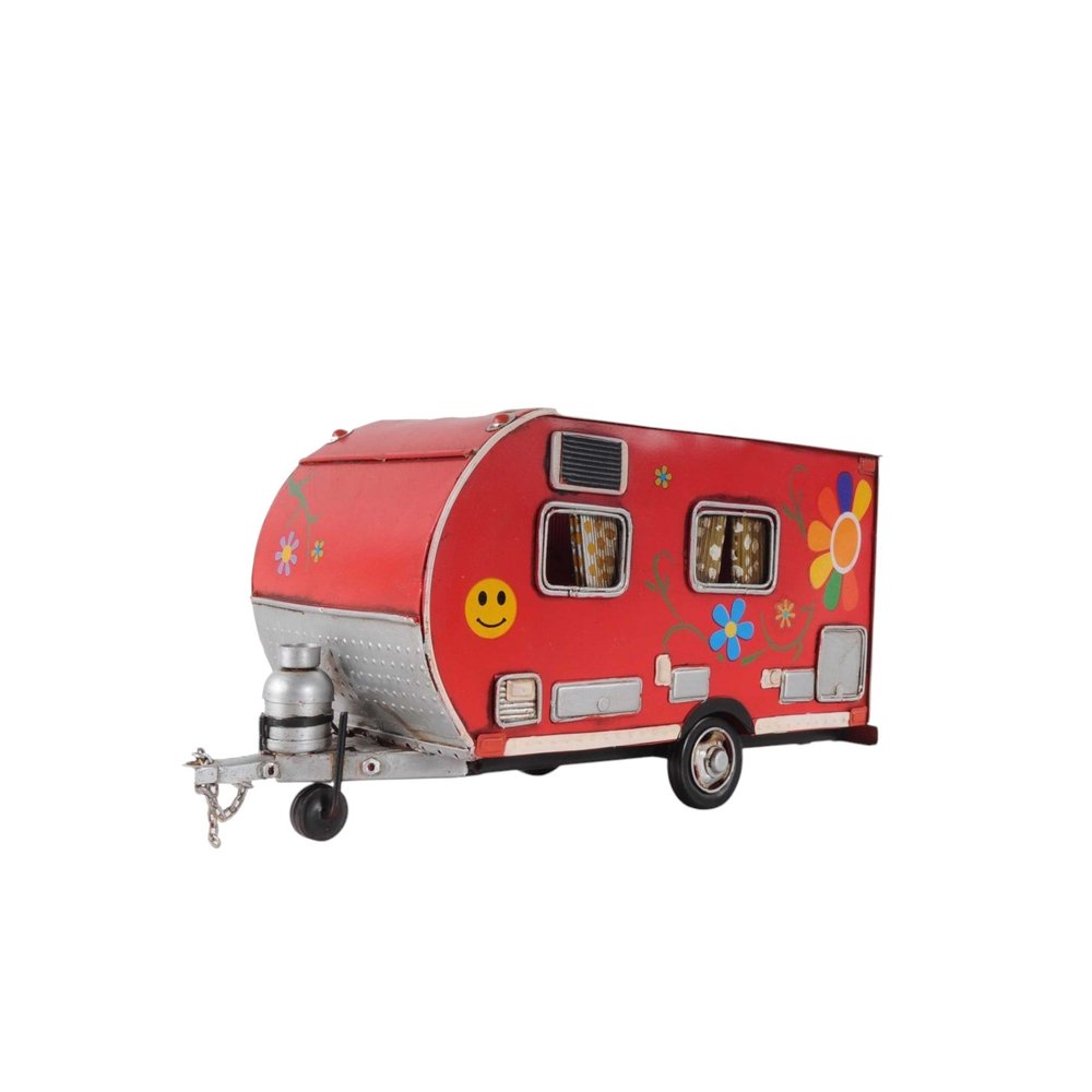 Red Camper Trailer Model Tissue Holder — view 5
