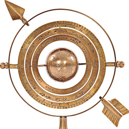 8" Bronze Metal Armillary Sphere Tabletop Sculpture HomeRoots